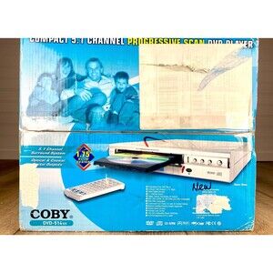 COBY DVD-514 (ss) Super Slim 5.1 Channel Progressive Scan DVD Player NIB Sealed